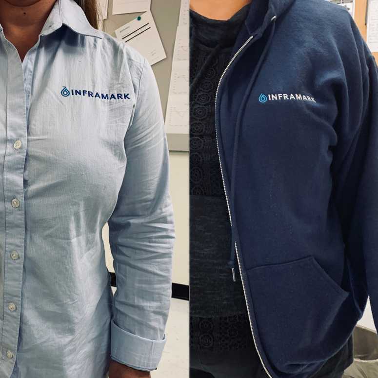 Texas weather varies throughout the year, making it necessary for Inframark staff to wear a variety of styles. Staff will always be dressed professionally and with the Inframark logo displayed prominently.